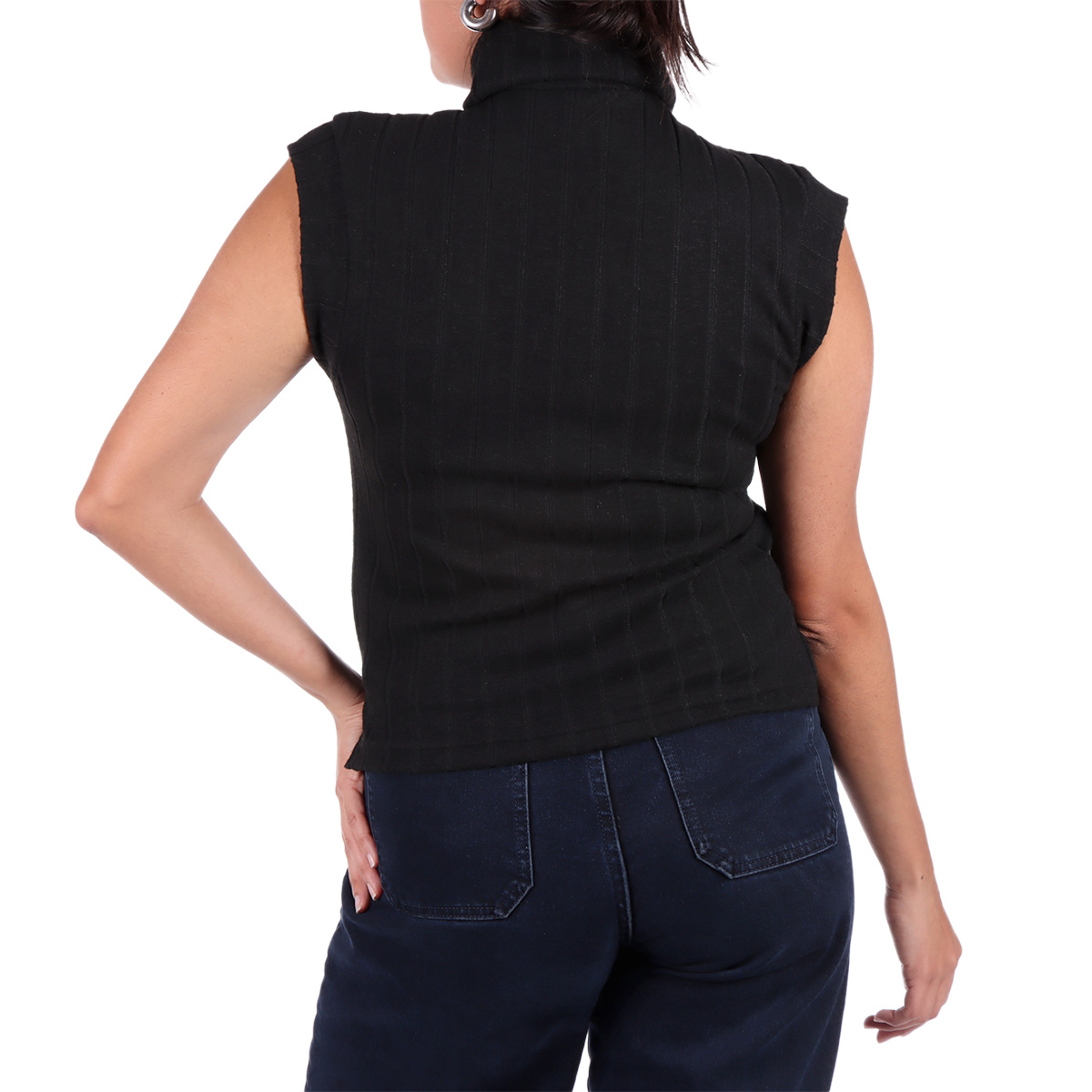 Chaleco Tejido Cuello Alto Doma Ny Collection para Mujer image number null