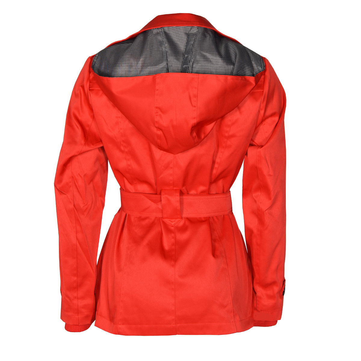 Gabardina lisa con cintur&oacute;n y capucha Philosophy para mujer image number null
