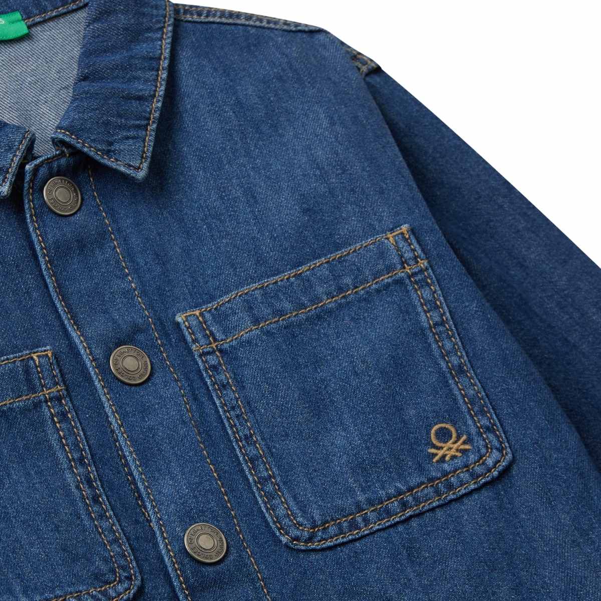 Camisa para ni&ntilde;o lisa marca benetton image number null