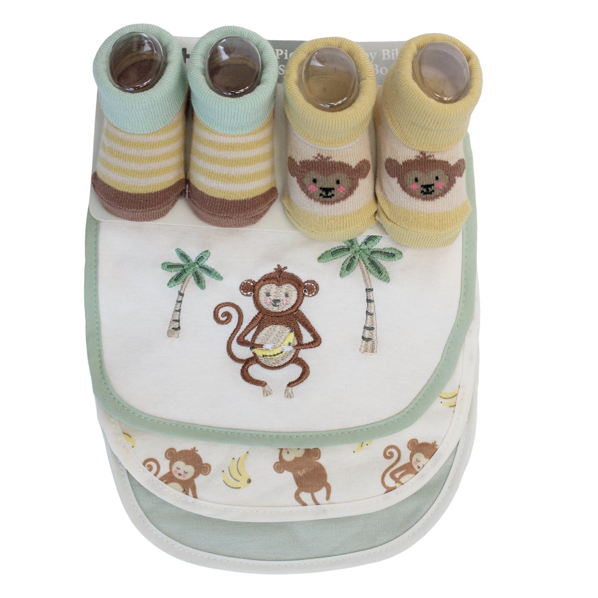 Set 5 Pack Calcet&iacute;n y Babero Tiny Tots Beb&eacute; Ni&ntilde;o image number null