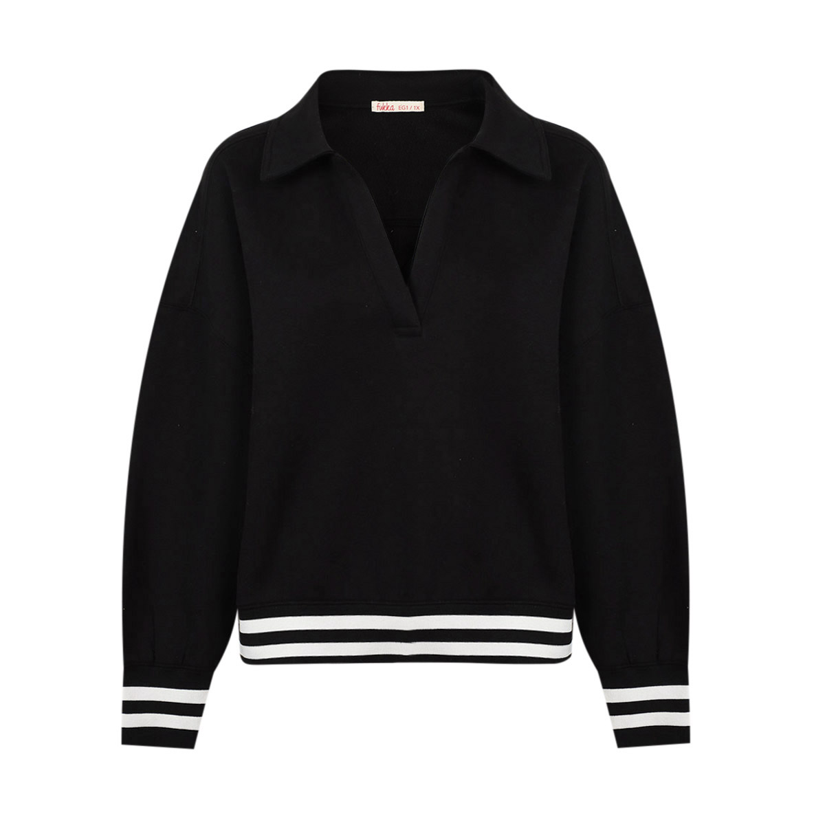 Sudadera Cuello Polo Fukka Para Mujer Curvy image number null