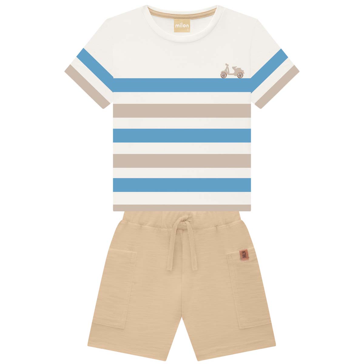 Conjunto de Playera Manga Corta con Short Milon para Ni&ntilde;o image number null