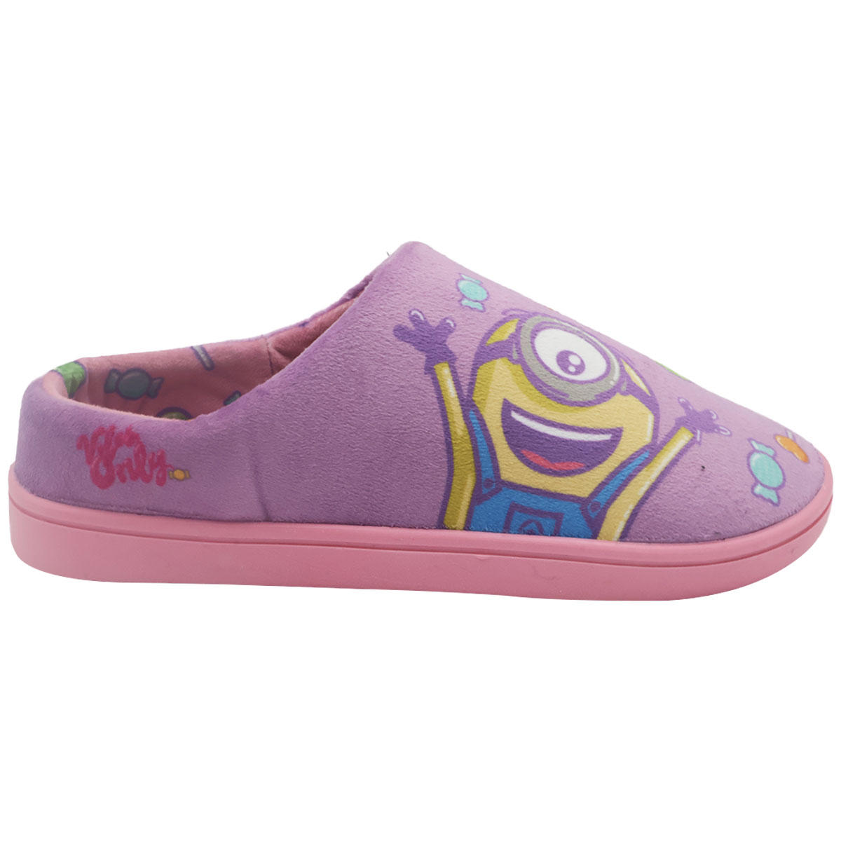 Pantufla con Dise&ntilde;o Personajes Minions Rosa para Ni&ntilde;a image number null