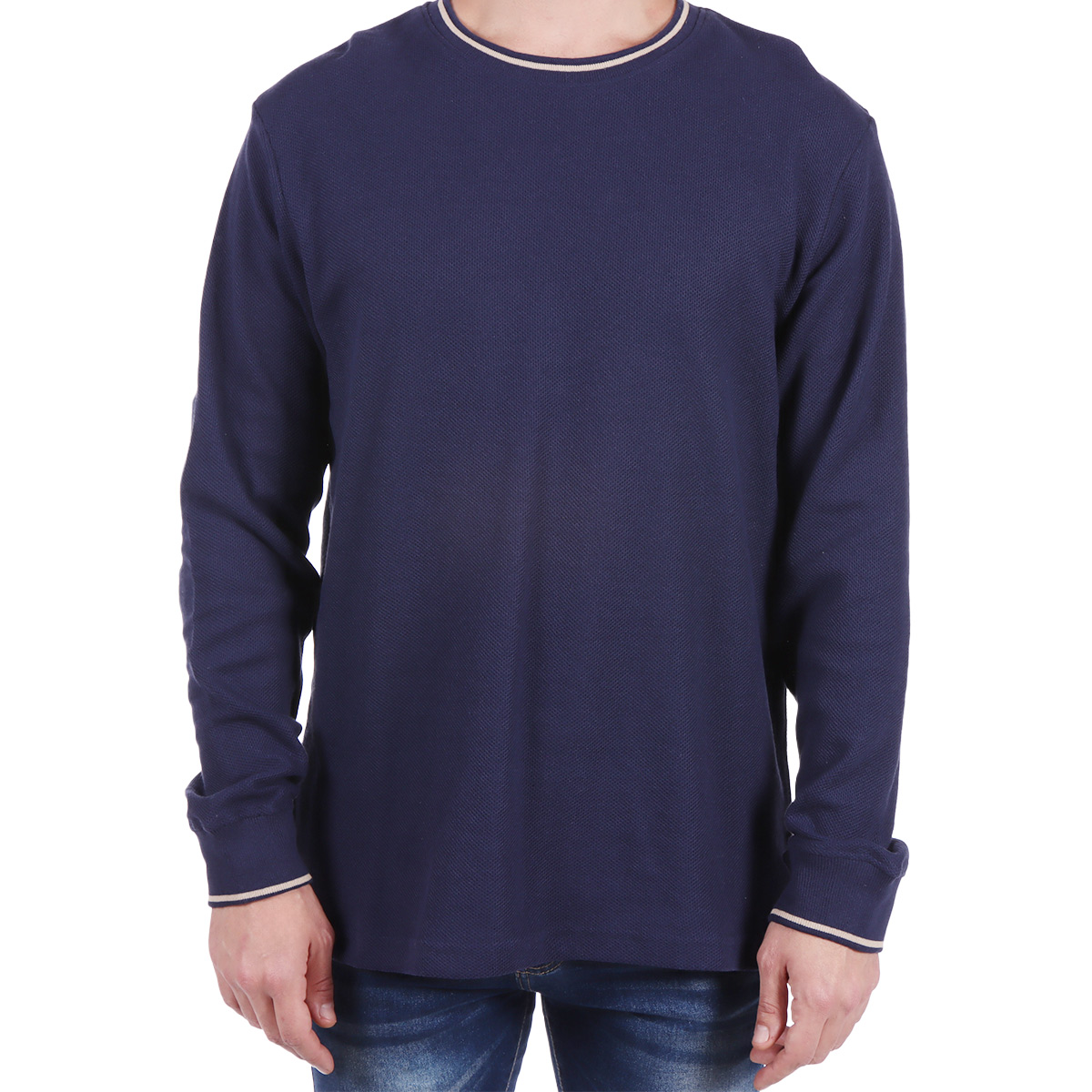 Playera Manga Larga Cuello Redondo Yongster para Hombre image number null