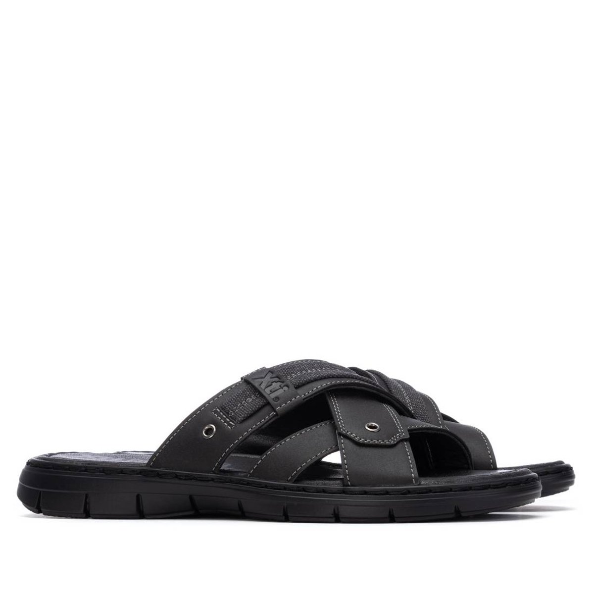 Sandalia Slide Xti Negro con Doble Cinta para Hombre image number null
