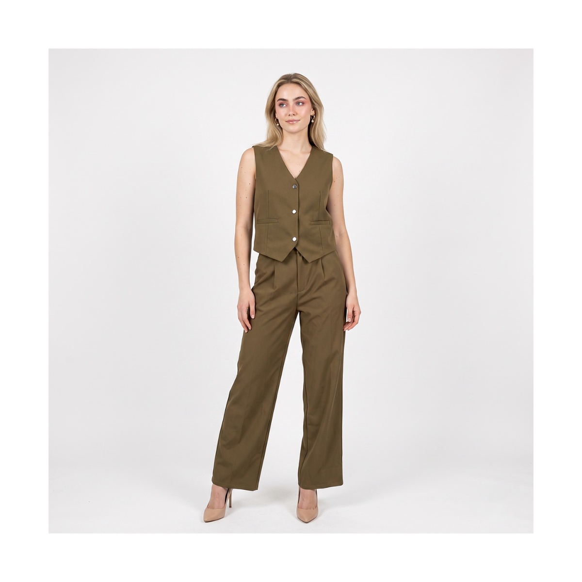 Set Cheleco Con Pantalon Studio Si para Mujer Junior image number null