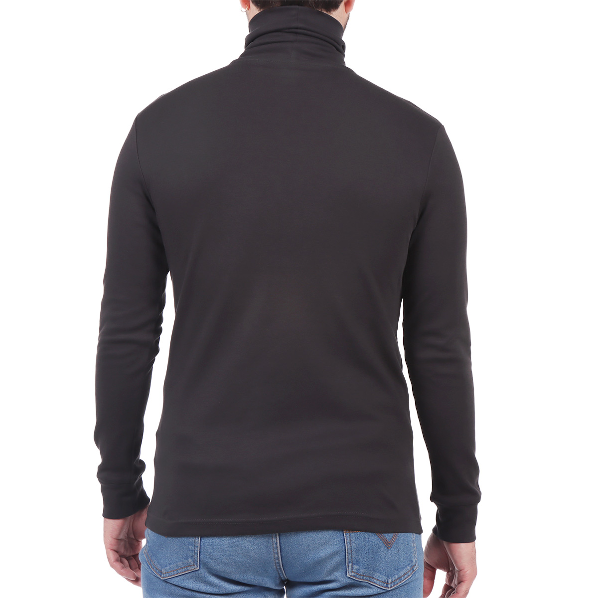 Su&eacute;ter Cuello Alto Algod&oacute;n Cl&aacute;sico Liso OVS para Hombre image number null
