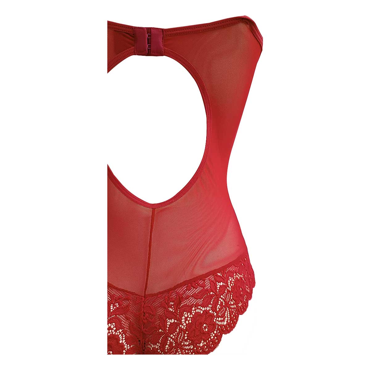 Body de Encaje con mesh Rojo Zelina para Mujer image number null