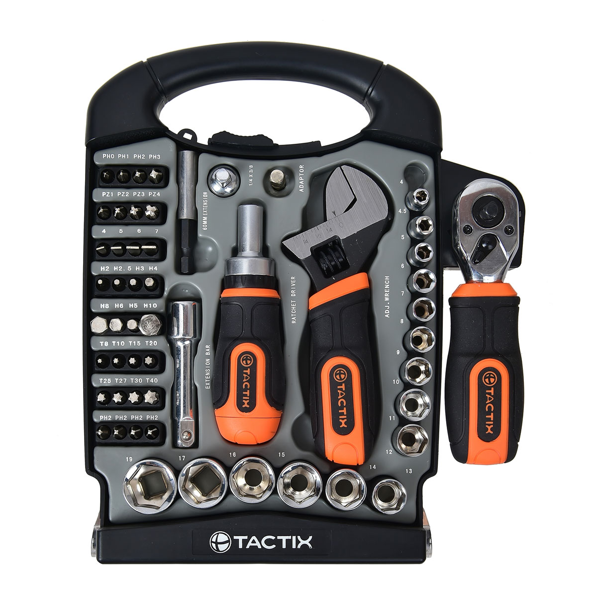 Set Autocle Compacto 55 piezas Tactix image number null
