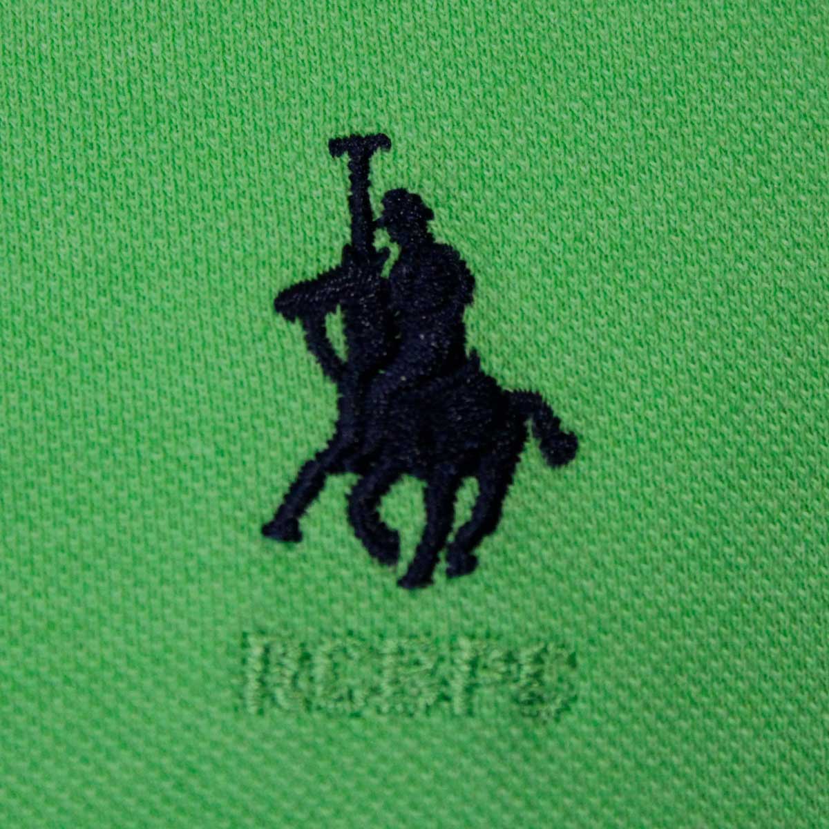 Playera Talla Plus Polo Manga Corta Jaspe Verde M RCB Polo Club Modelo elo 104Bpmzna Para Hombre image number null