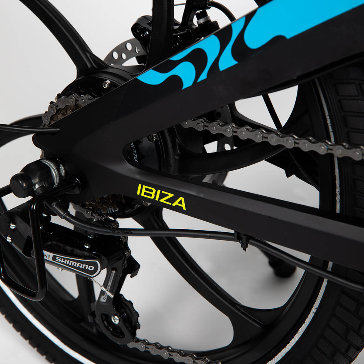 Bicicleta El&eacute;ctrica Praia Ibiza Black Blue 350W image number null