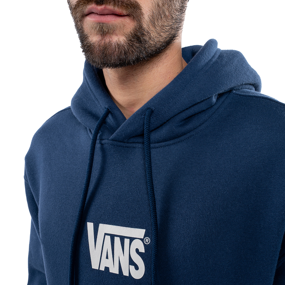 Sudadera con Capucha y Dise&ntilde;o Vans Azul para Hombre image number null