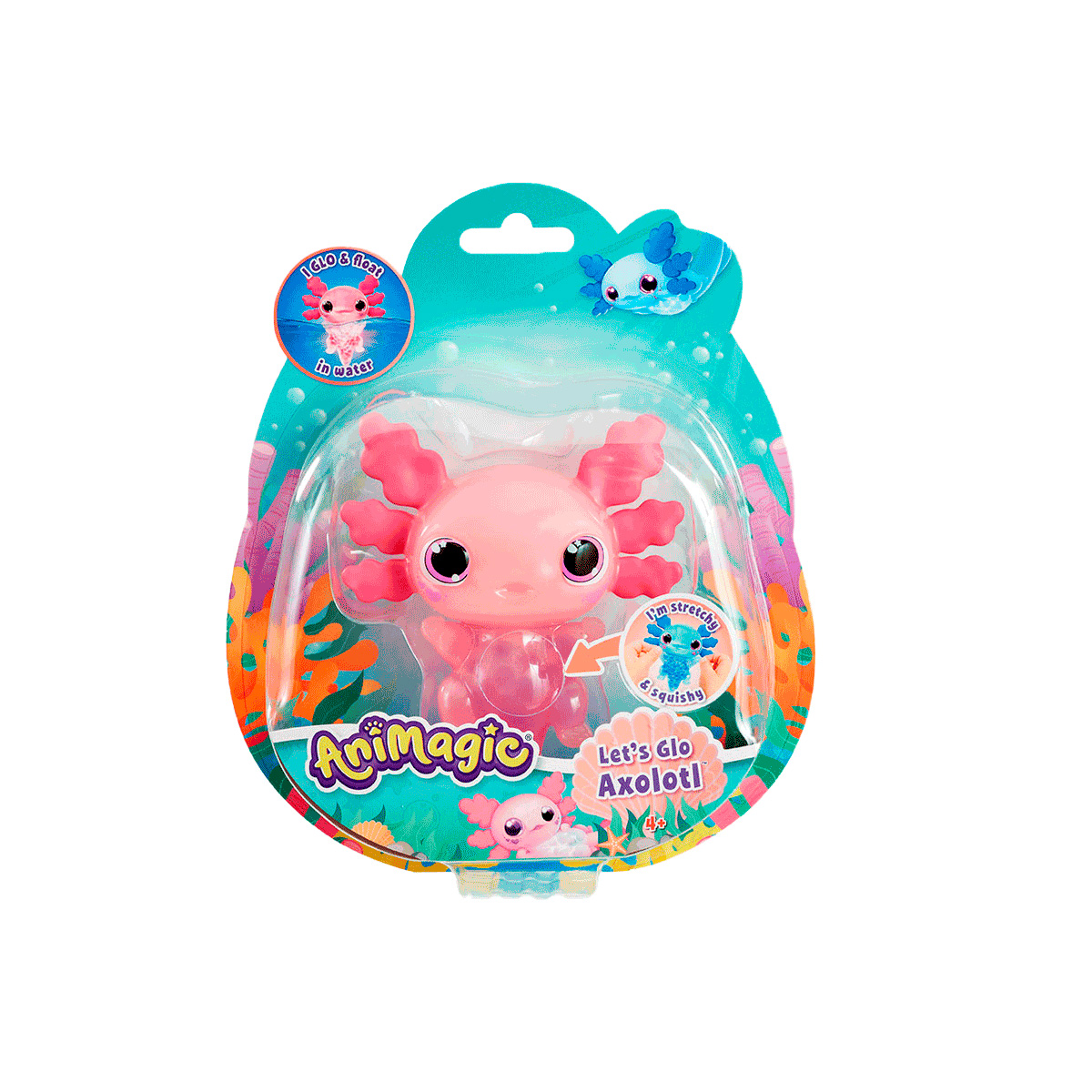 Mascota Electr&oacute;nica Axolotl Rosa Animagic image number null