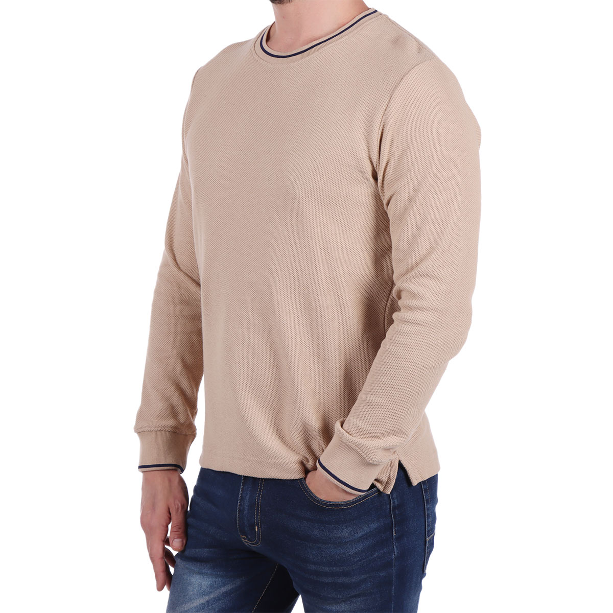 Playera Manga Larga Cuello Redondo Yongster para Hombre image number null