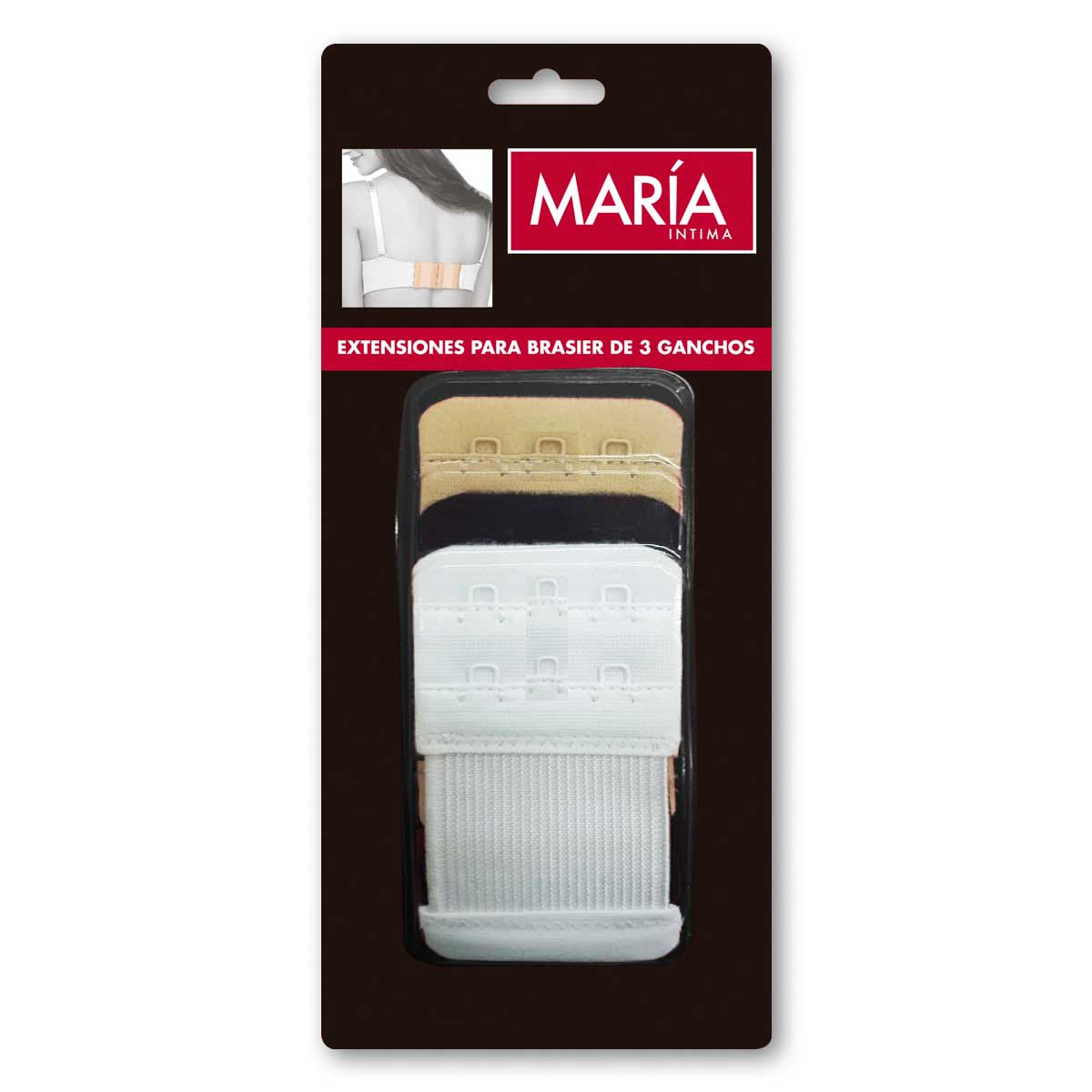Extensiones Para Brassiere 3 Ganchos Maria Intima para Mujer image number null