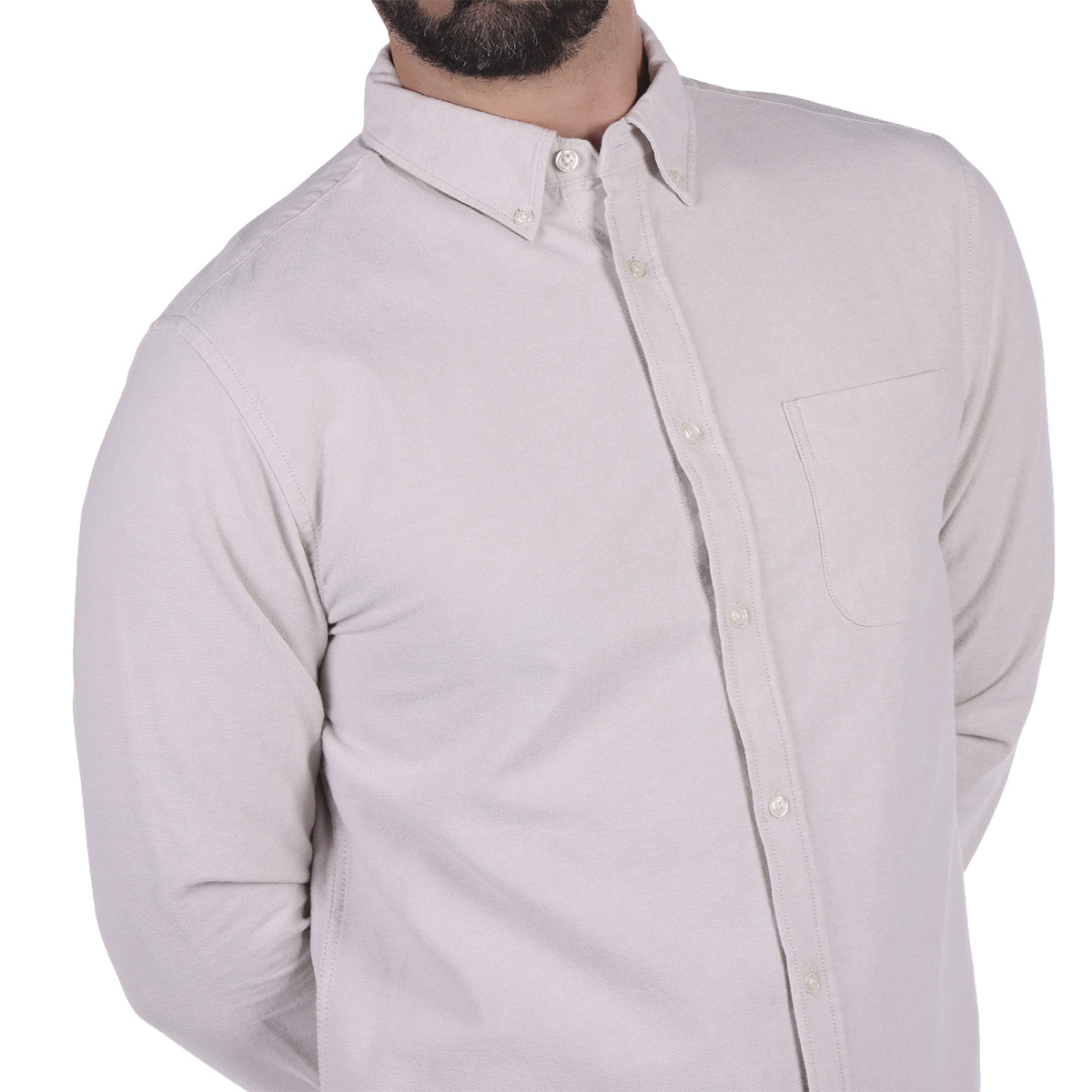 Camisa Oxford Manga Larga Dise&ntilde;o Liso Jeanius para Hombre image number null