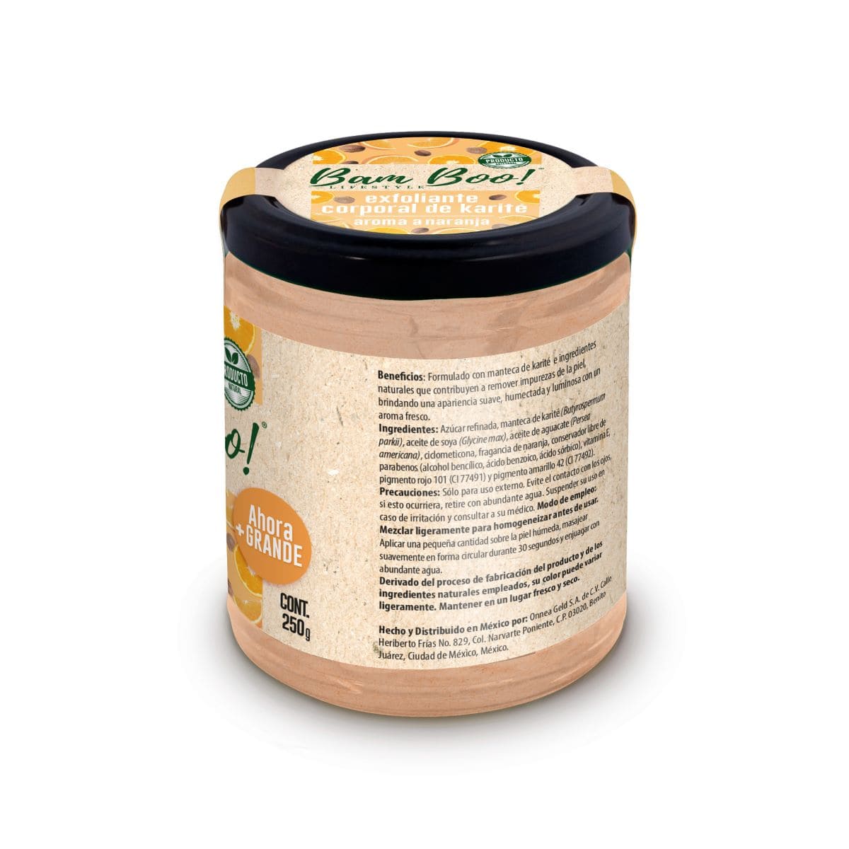 Exfoliante corporal de karit&eacute; aroma a naranja 250 gr Bam Boo! Lifestyle image number null