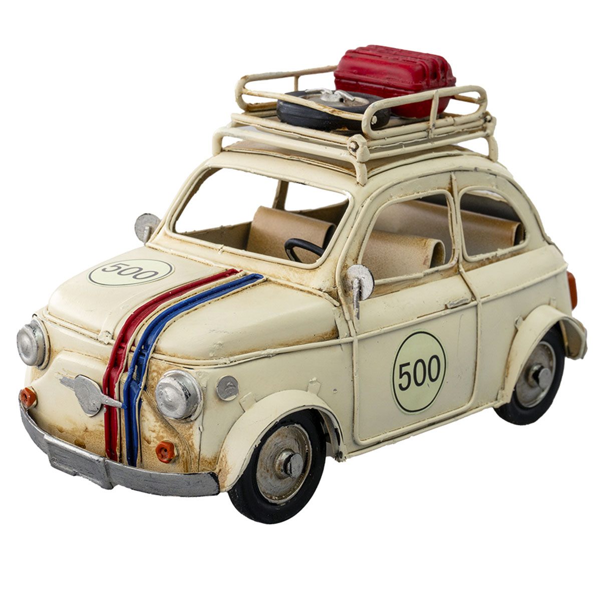 Figura Decorativa Auto antiguo Fiat Running Decora image number null