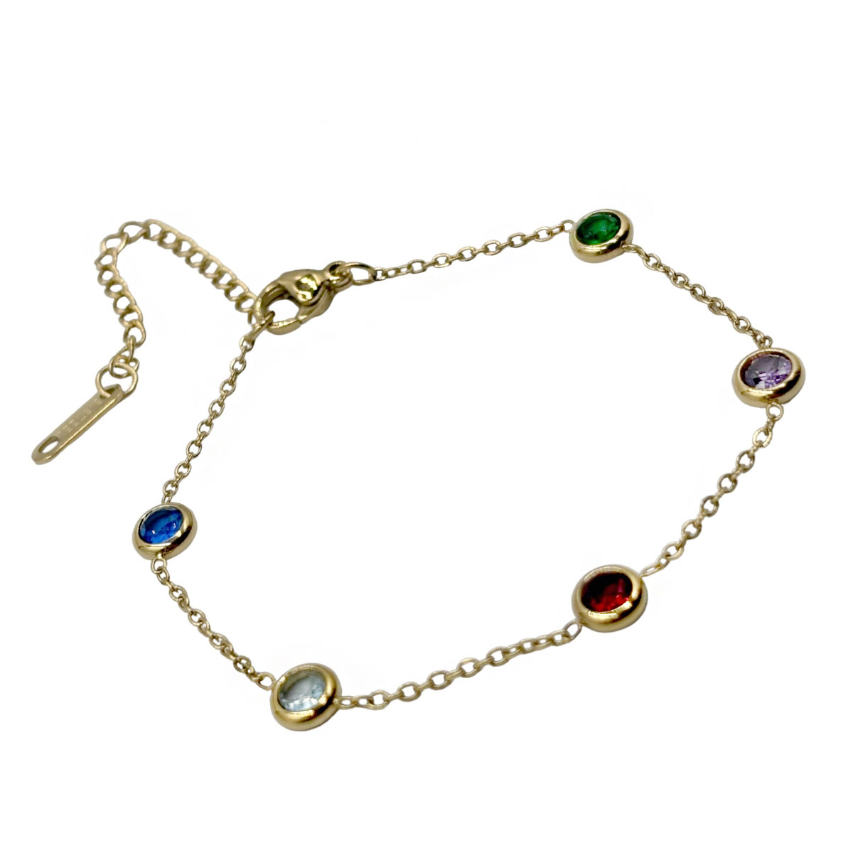 Pulsera Multi Cristales Colores Aktuales Para Mujer image number null