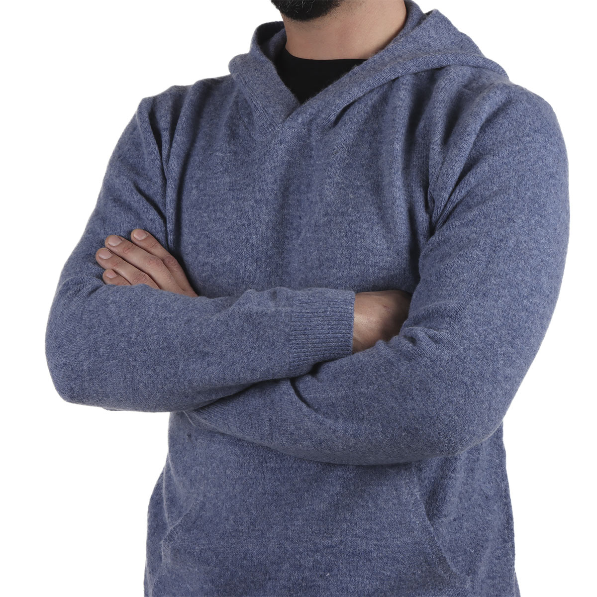 Su&eacute;ter con Capucha Bolsillo Canguro Jeanious para Hombre image number null