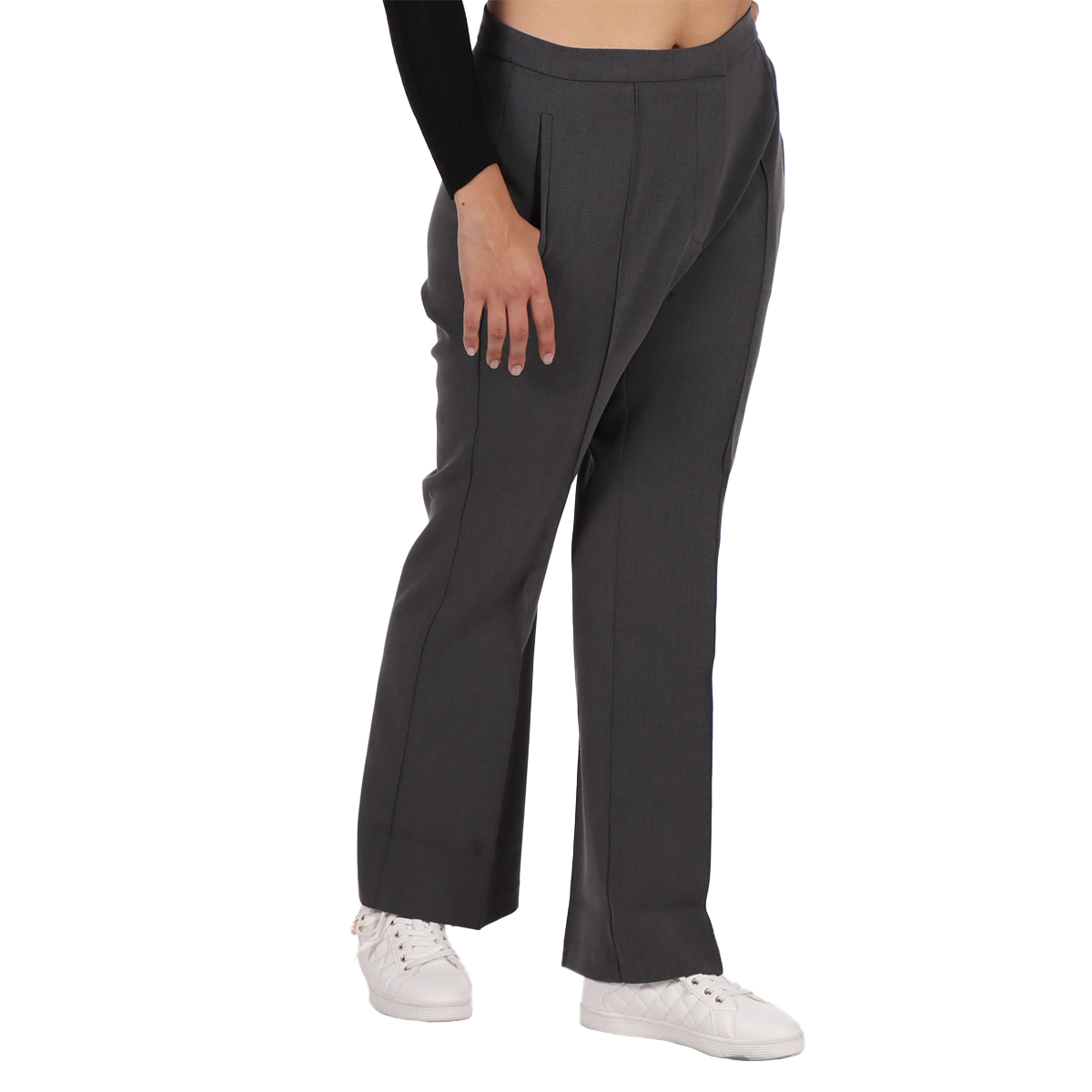 Pantal&oacute;n Tailored Raya Central Tiro Alto Jeanious Mujer image number null