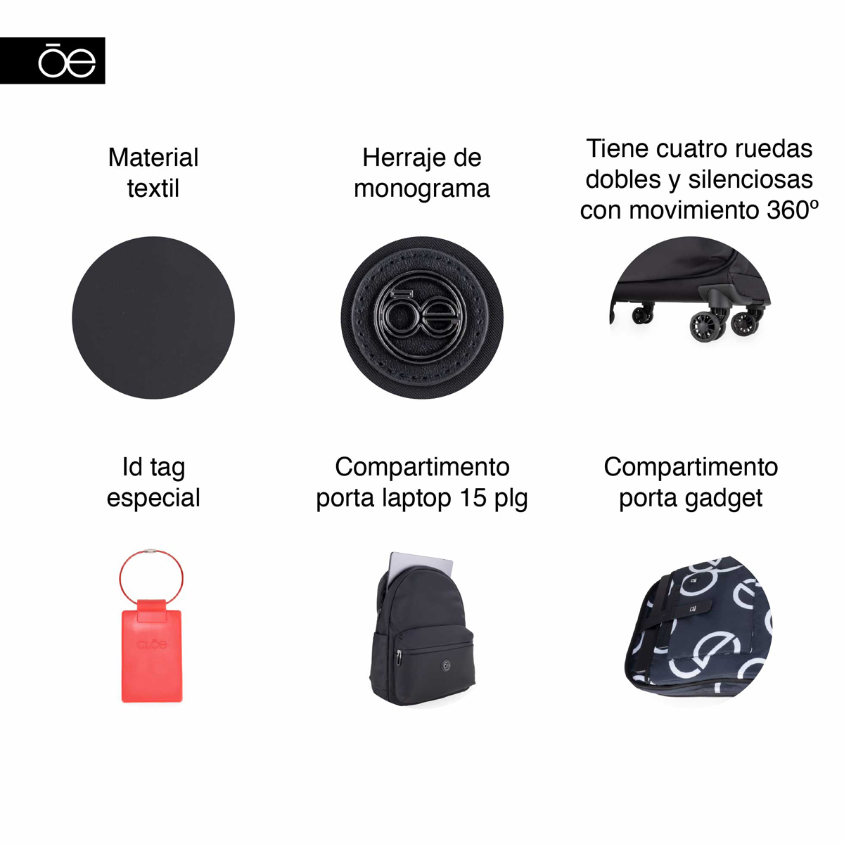 Set De Viajes SS Negro Cloe image number null