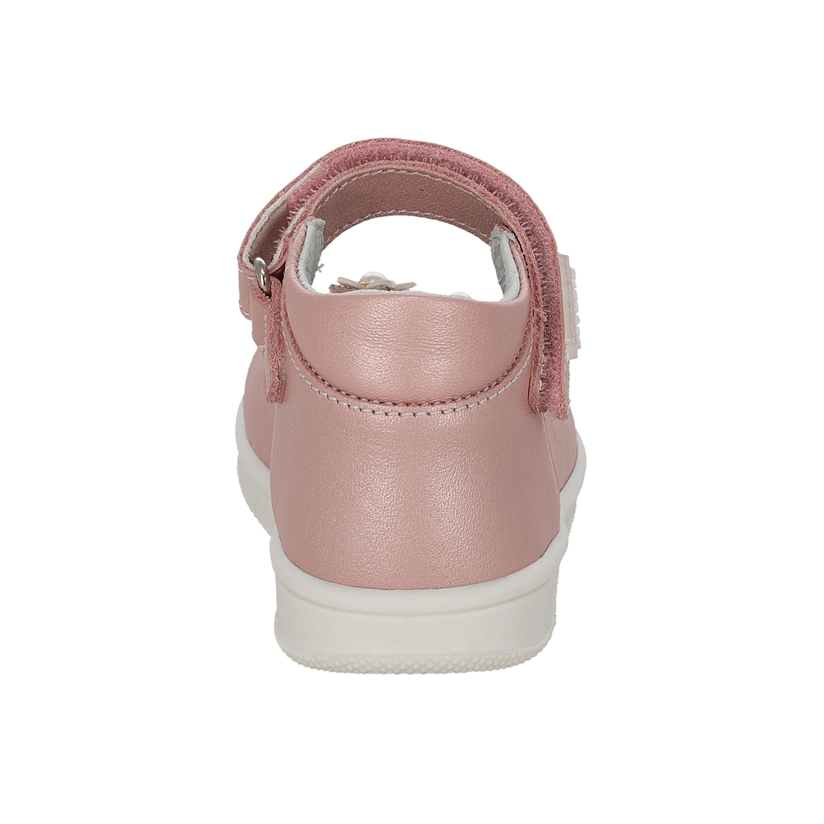 Zapato con Aplicaci&oacute;n Flores Coqueta Rosa Ajuste Velcro para Ni&ntilde;a image number null