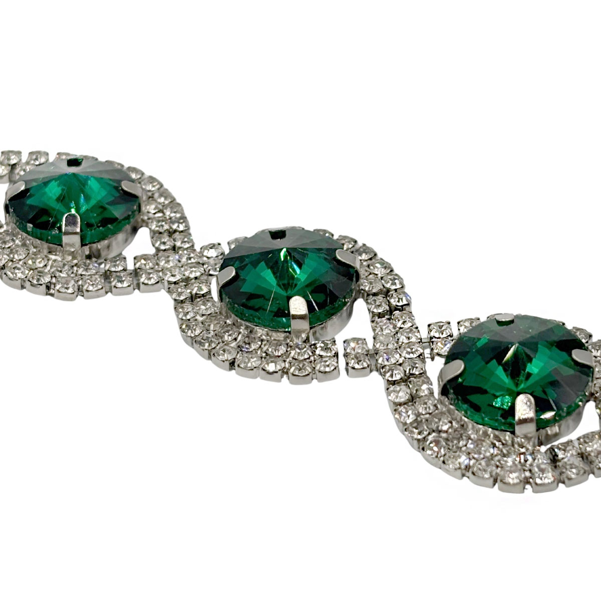 Pulsera Piedra Oval Verde Aktuales Para Mujer image number null