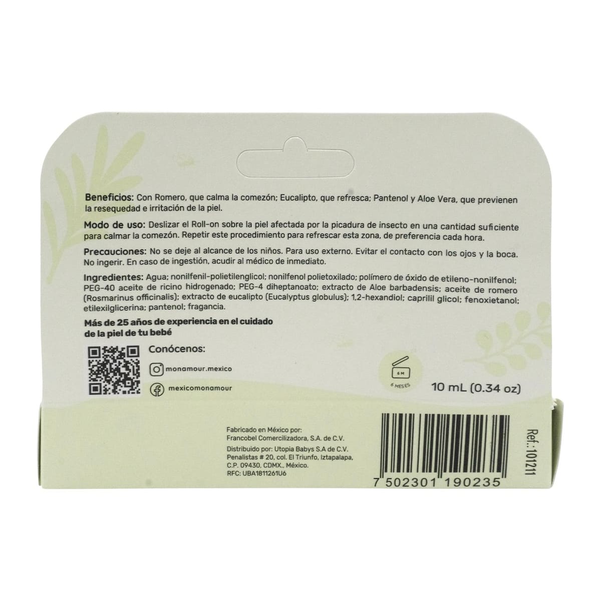 Roll-On Mon Amour Post Picadura 10 ml image number null