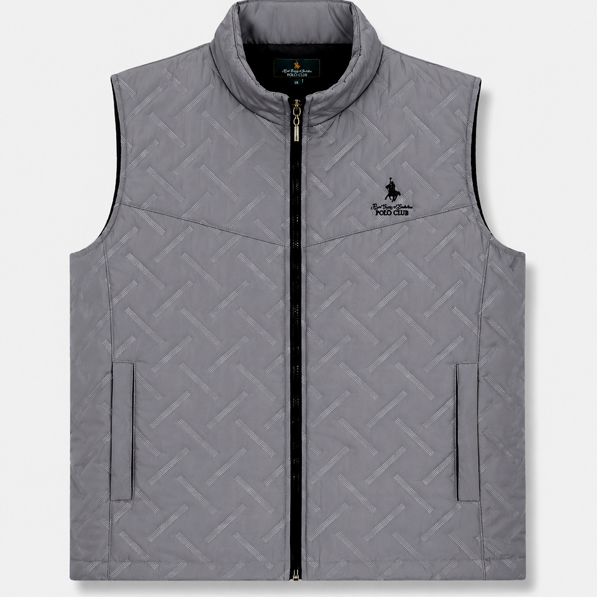 Chaleco Capitonado Royal Polo Club Gris Oscuro para Hombre Plus image number null
