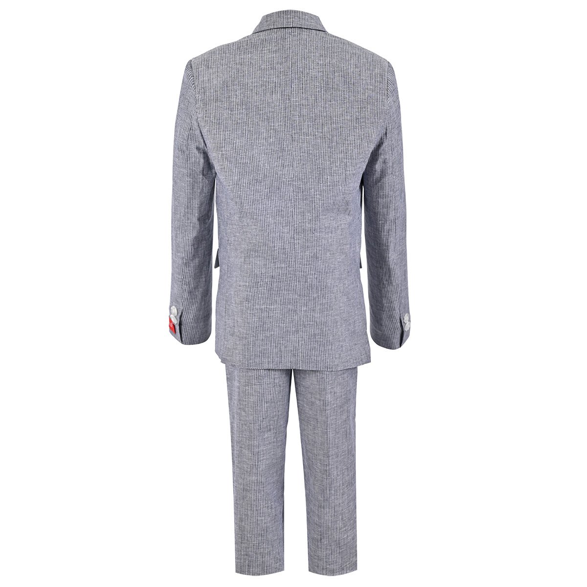 Traje Lino Rayas 2Pzas Azul Marino Para Ni&ntilde;o image number null