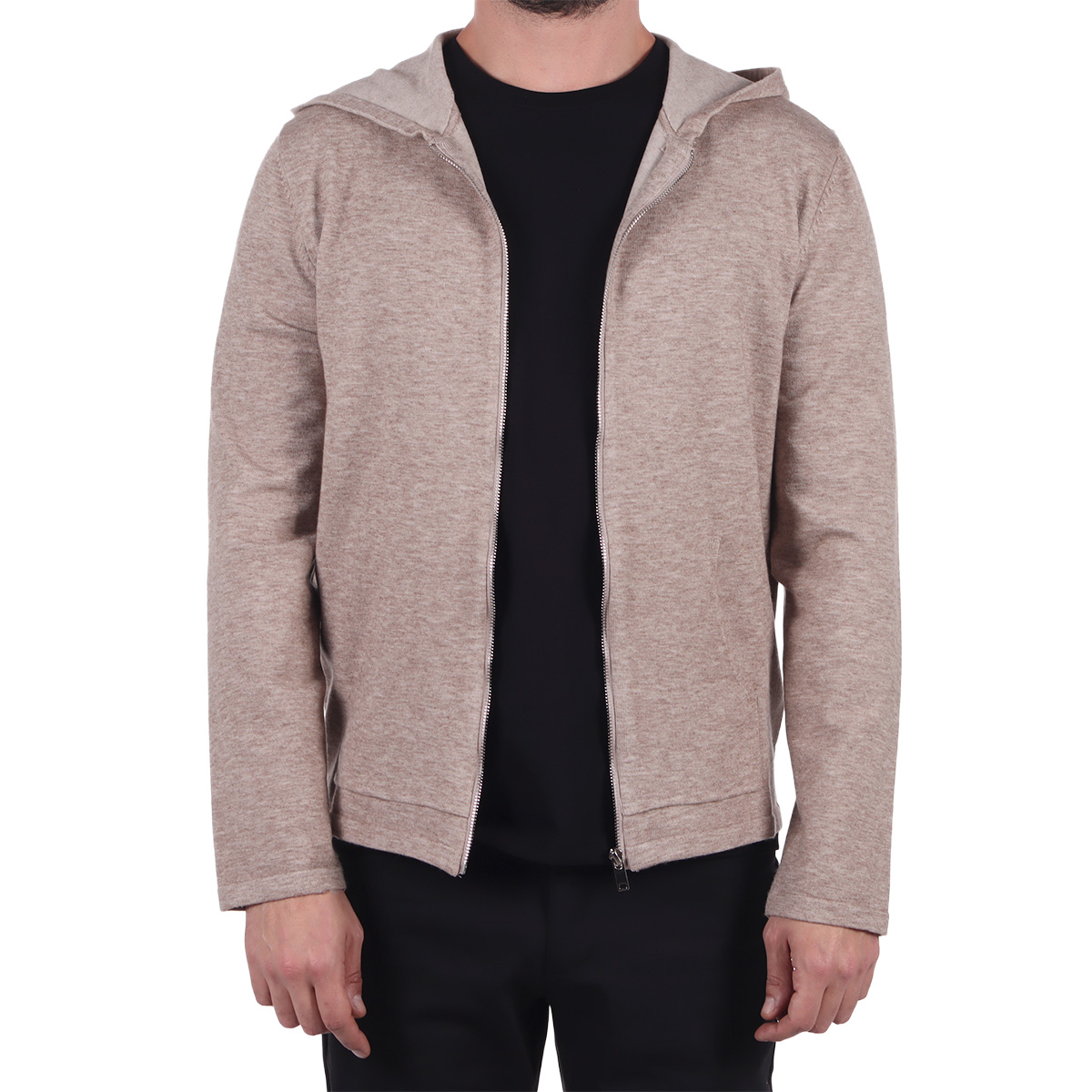 Sudadera Abierta con Capucha Bruno Magnani para Hombre image number null