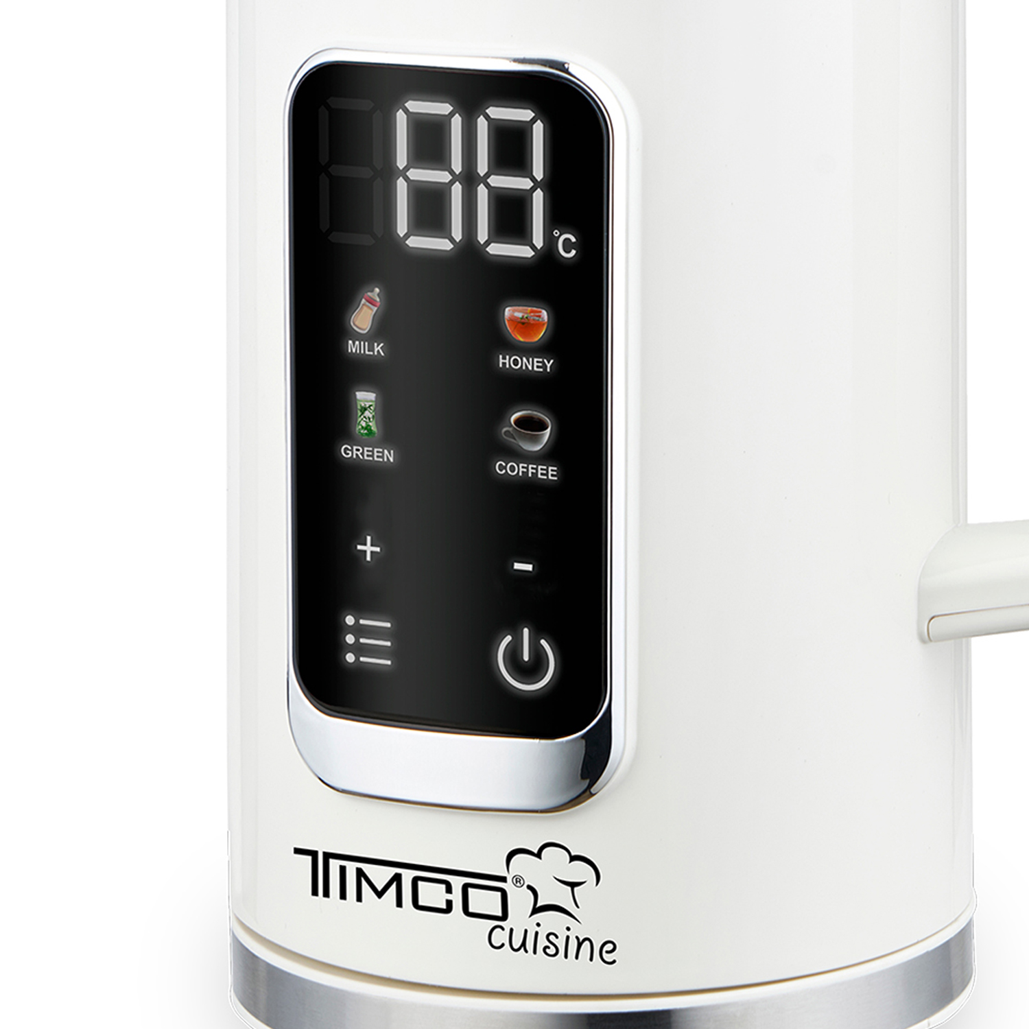 TIMCO Tetera El&eacute;ctrica con Pantalla Digital en Color Blanco y Capacidad de 1700 ml image number null