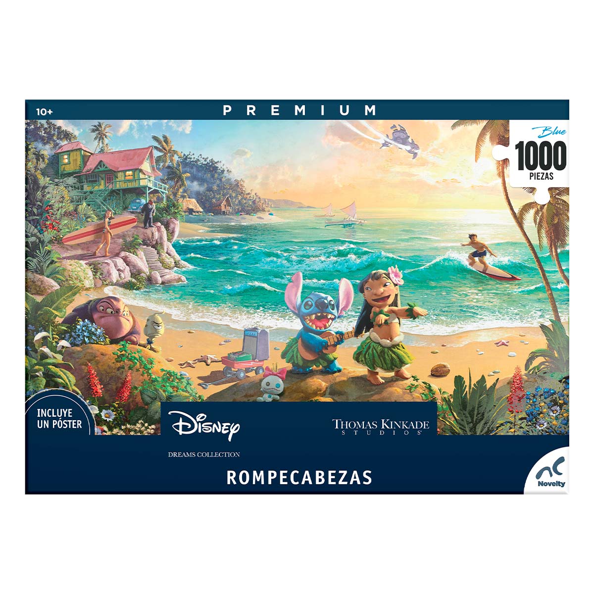 Rompecabezas Premium Lilo Y Stitch Thomas Kinkade 1000 Piezas image number null