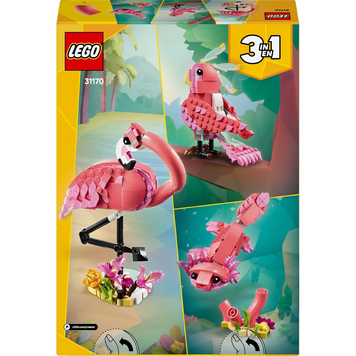 LEGO&reg; Creator 3 en 1 Fauna Salvaje Flamingo image number null