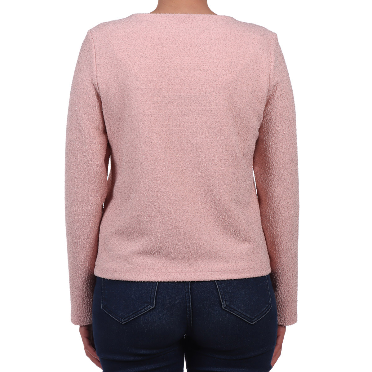 Saco Texturizado con Botones y Bolsillos Zucca para Mujer image number null
