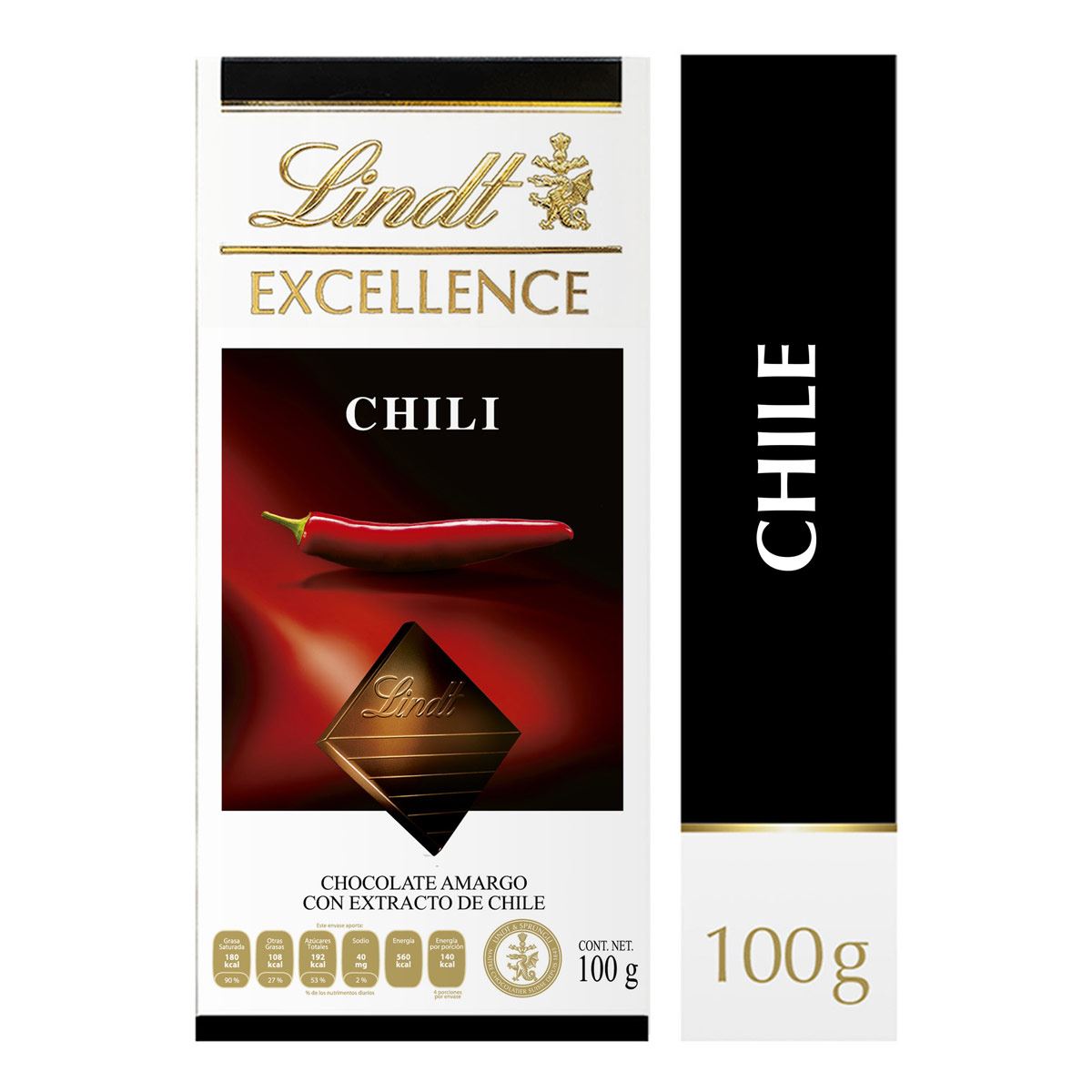 Barra de Chocolate Chili de 100 g Lindt image number null