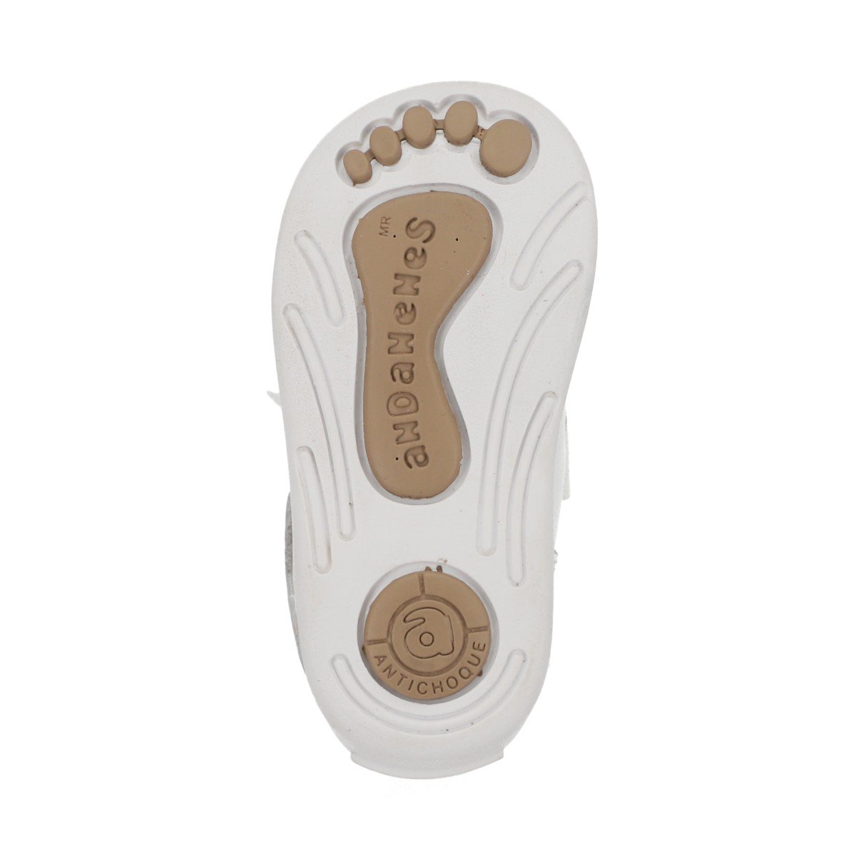 Zapato Blanco Ceremonia Andanenes con Aplicaci&oacute;n Mo&ntilde;o para Beb&eacute; Ni&ntilde;a image number null