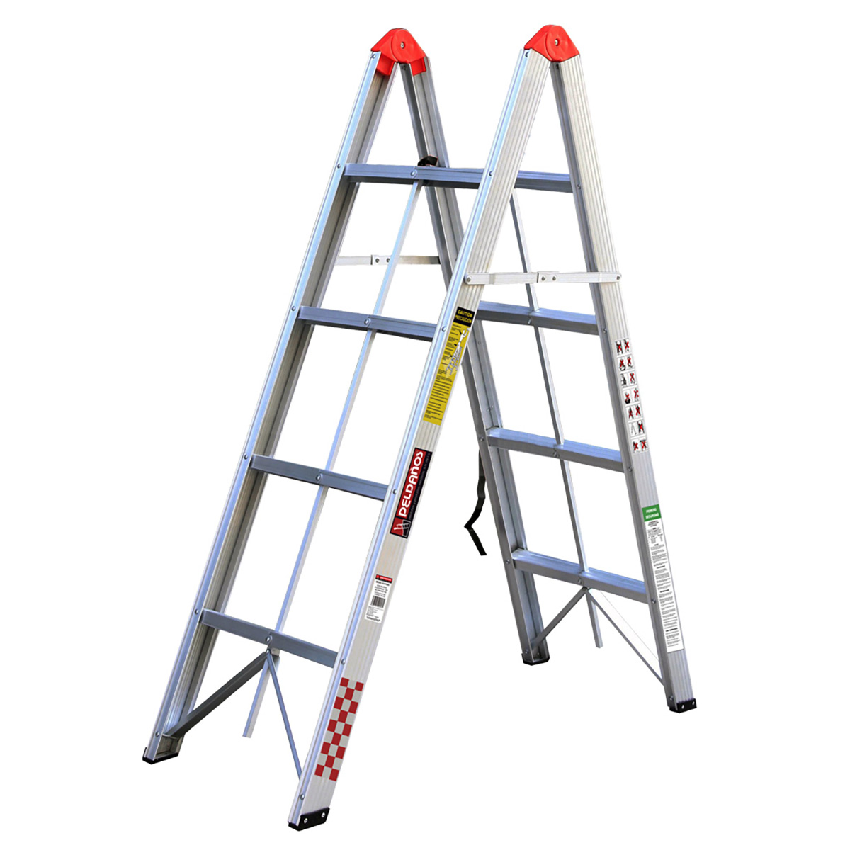 Escalera Tipo Plegable Aluminio 4 Escalones image number null