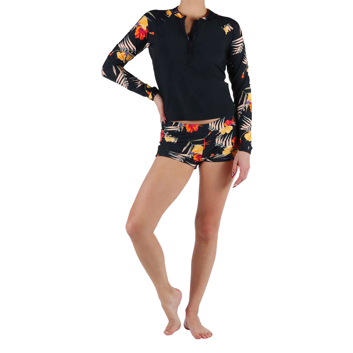 Traje de Ba&ntilde;o Rashguard 2 Piezas Floral Lifestyler Mujer image number null