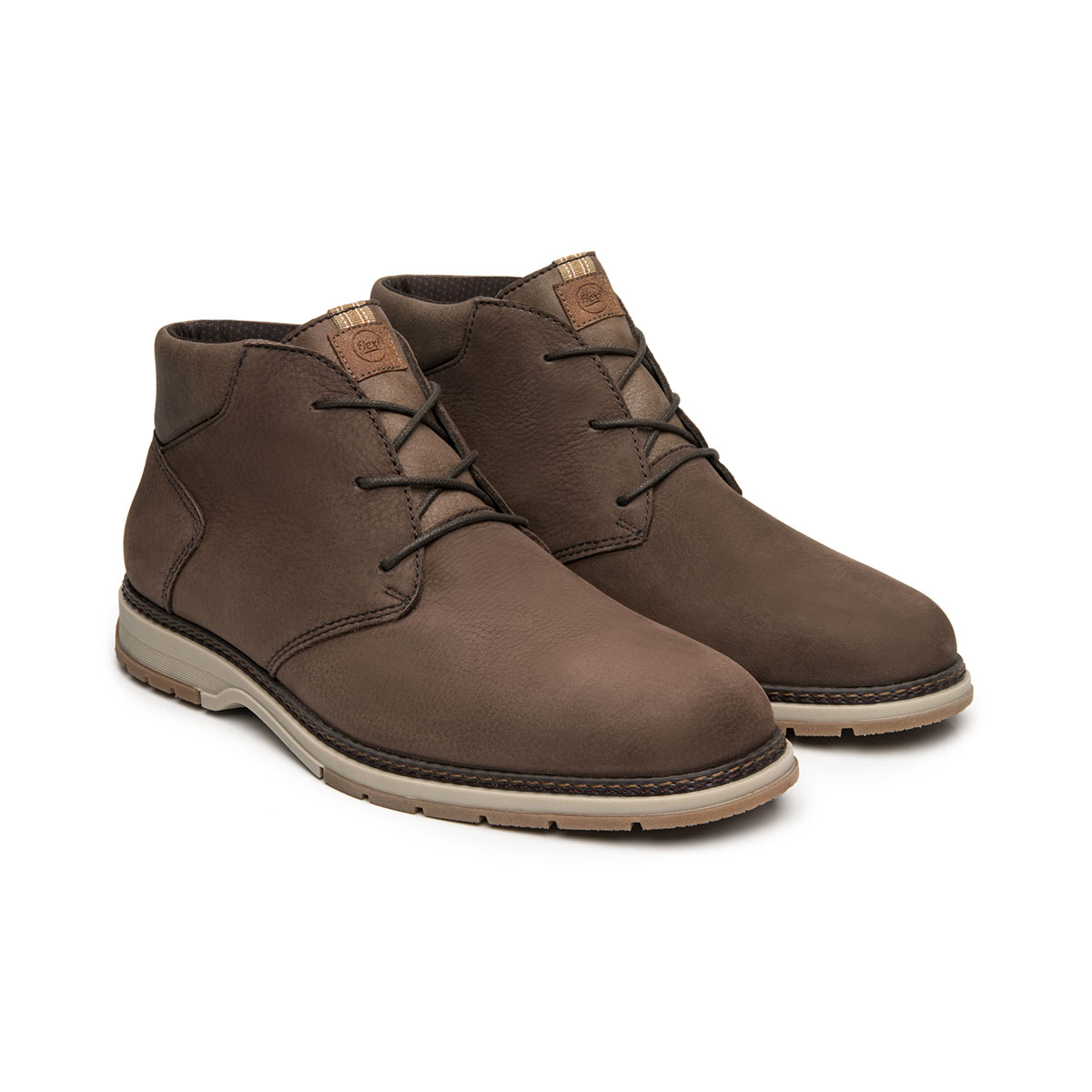 Bota Casual en Piel Flexi Caf&eacute; para Hombre image number null