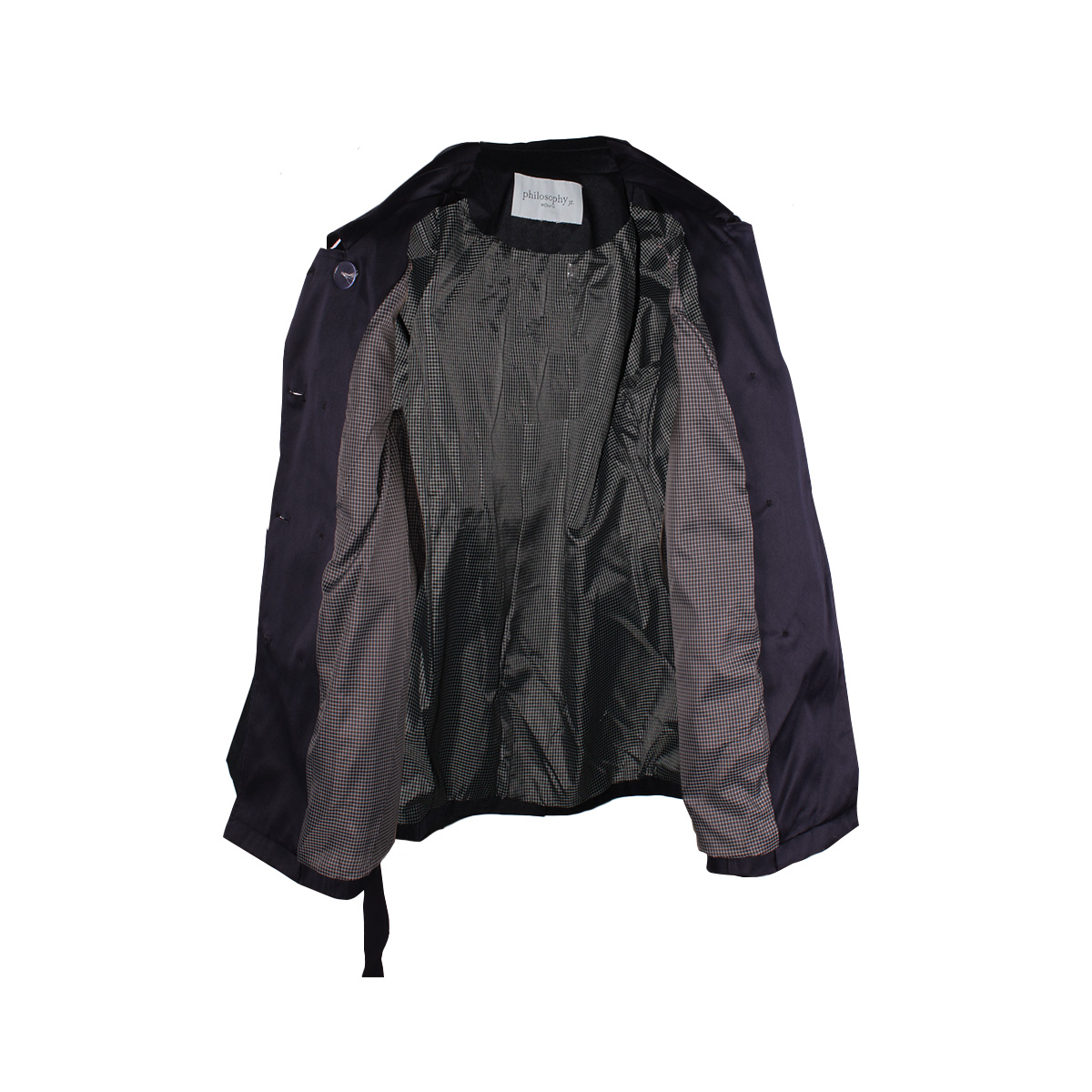 Gabardina Con Solapa Philosophy Woman Para Mujer Casual image number null