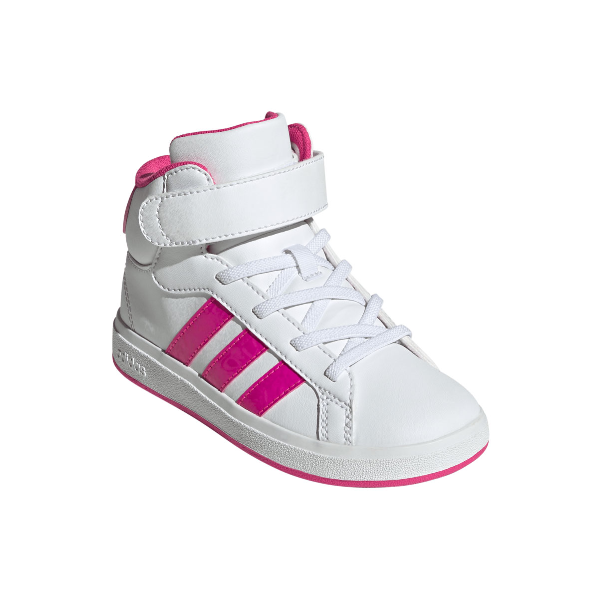 Tenis Bota Grand Court Velcro 19-26 Blanco Adidas image number null