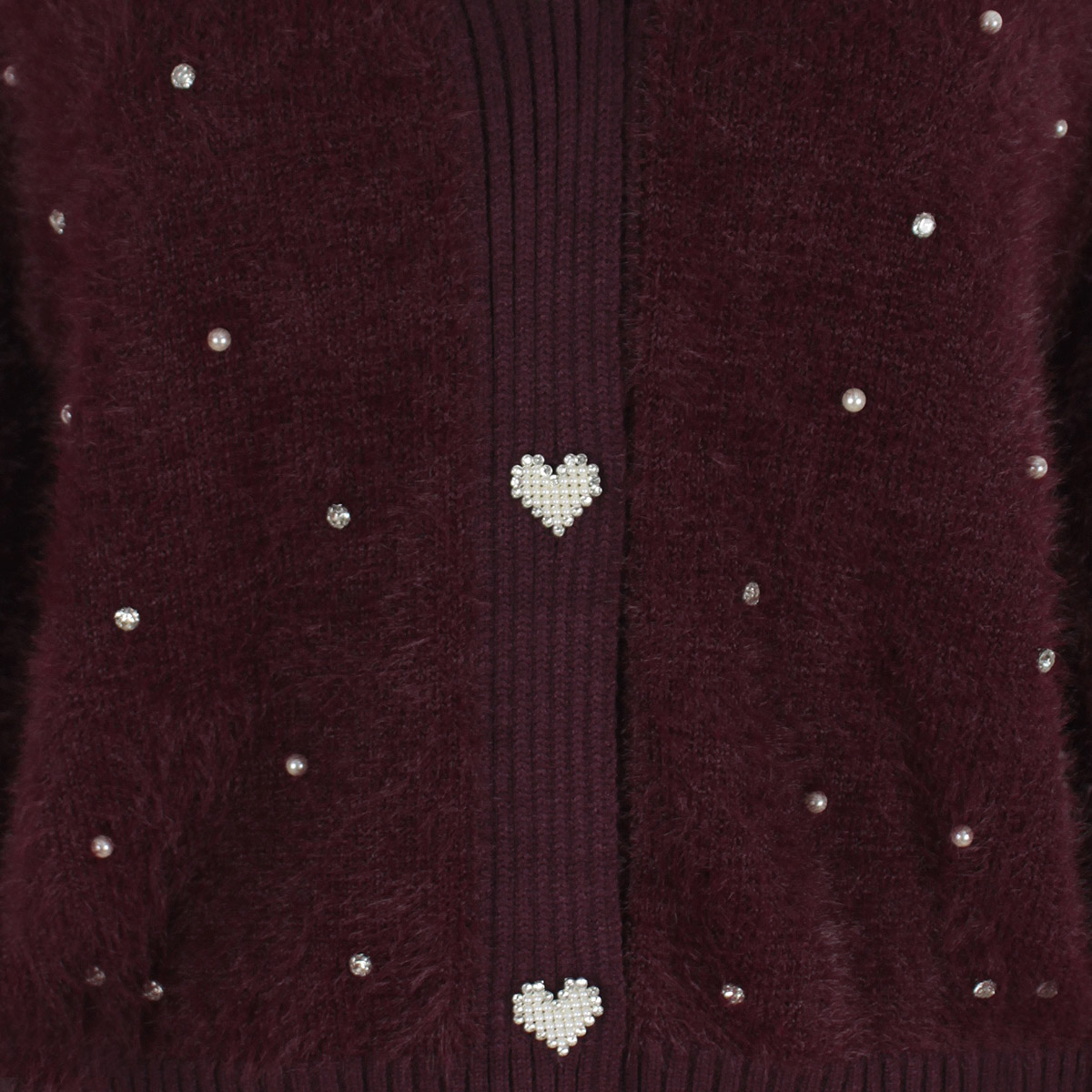 C&aacute;rdigan Tejido con Botones de Coraz&oacute;n para Mujer Junior image number null