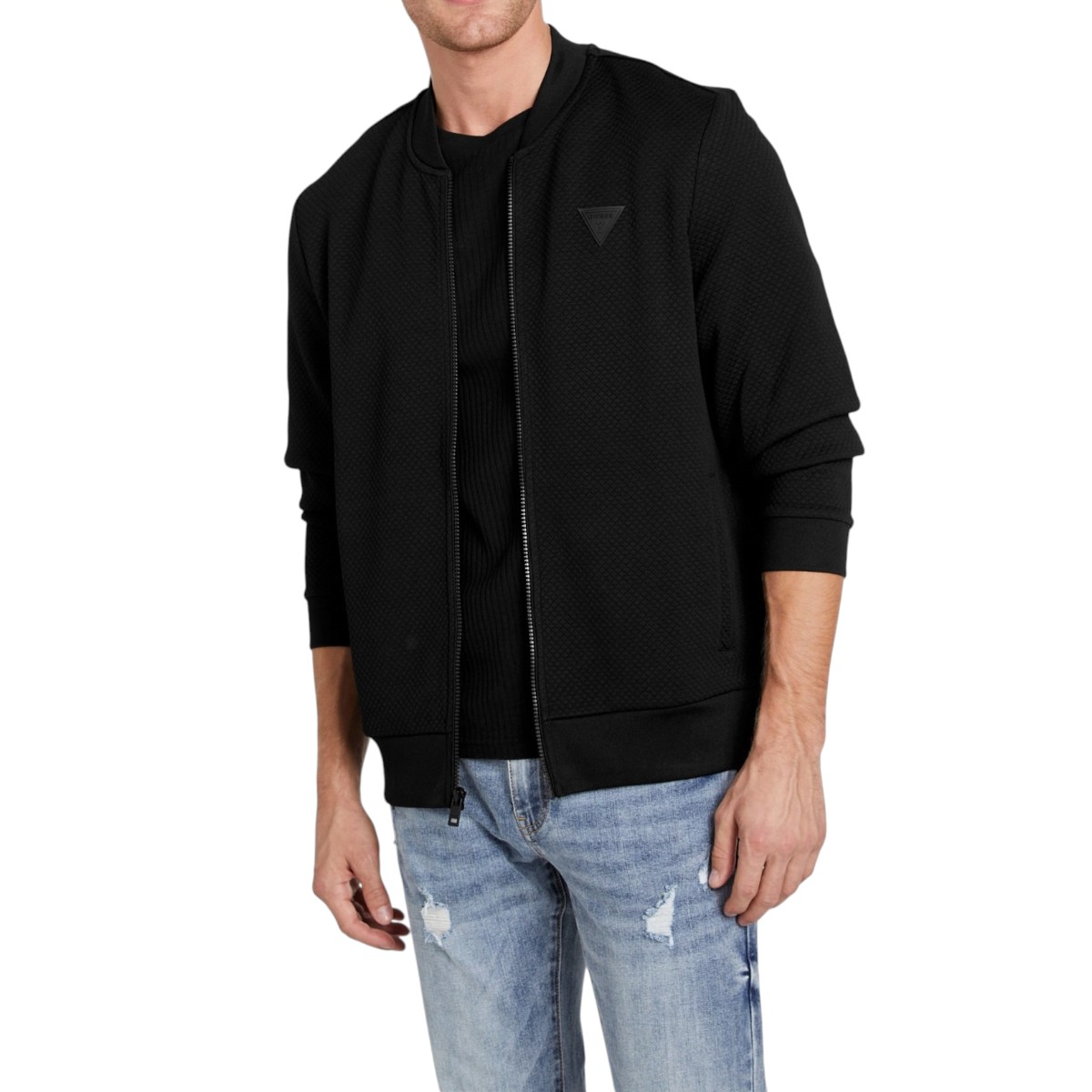 Su&eacute;ter Casual Guess Manga Larga para Hombre image number null