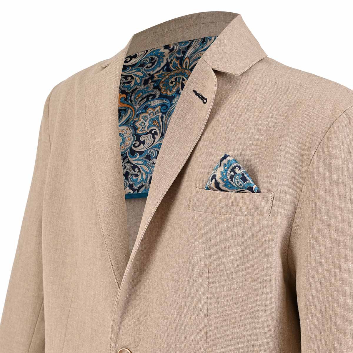 Saco en Lino Carlo Corinto para Hombre Plus image number null