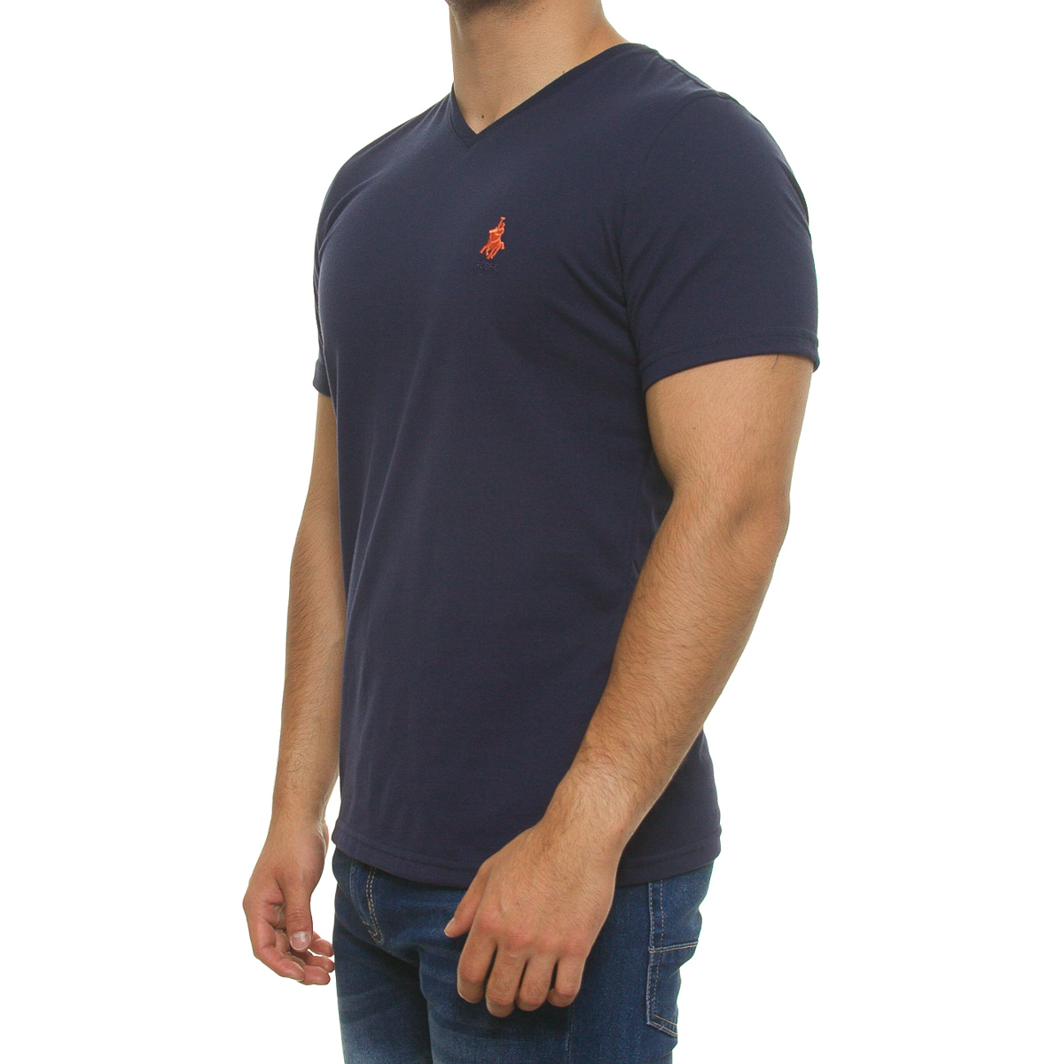 Playera cuello V manga corta para hombre POLO CLUB image number null