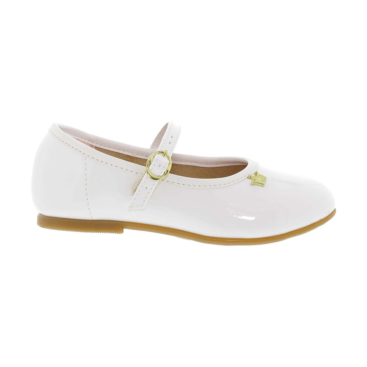 Zapato con Hebilla Molekinha Blanco Aplicaci&oacute;n para Ni&ntilde;a image number null