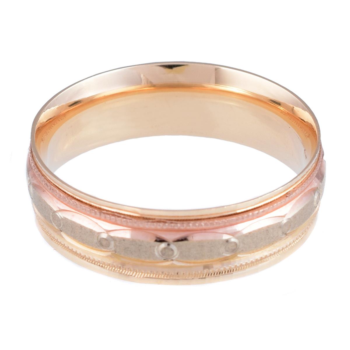 Argolla Confort 3 Oros 14K Giratoria 6mm Doble O image number null