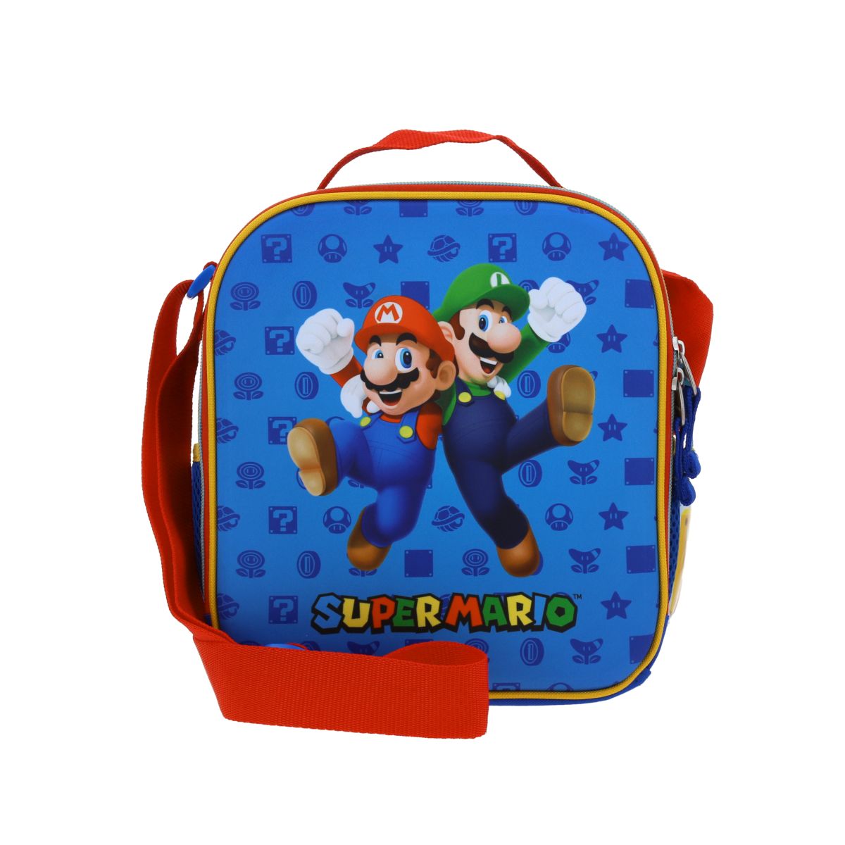 Lonchera Azul Oblic Mario Bros image number null